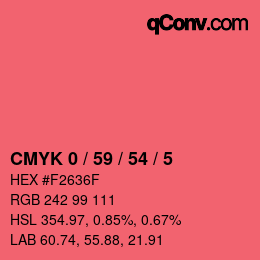 Color code: CMYK 0 / 59 / 54 / 5 | qconv.com