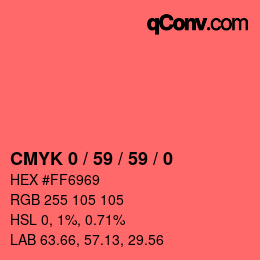 Código de color: CMYK 0 / 59 / 59 / 0 | qconv.com