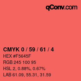 Color code: CMYK 0 / 59 / 61 / 4 | qconv.com