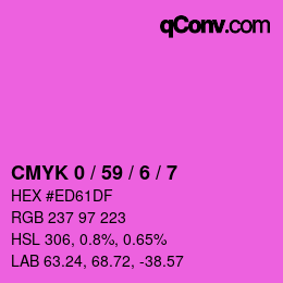 Color code: CMYK 0 / 59 / 6 / 7 | qconv.com