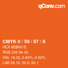 Color code: CMYK 0 / 59 / 87 / 8 | qconv.com