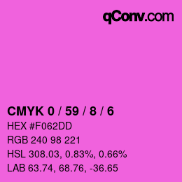 Color code: CMYK 0 / 59 / 8 / 6 | qconv.com