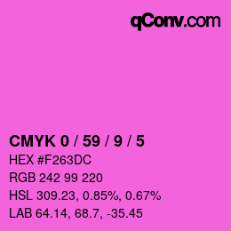 Color code: CMYK 0 / 59 / 9 / 5 | qconv.com