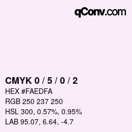 Color code: CMYK 0 / 5 / 0 / 2 | qconv.com