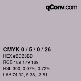 Color code: CMYK 0 / 5 / 0 / 26 | qconv.com