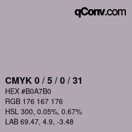 Color code: CMYK 0 / 5 / 0 / 31 | qconv.com