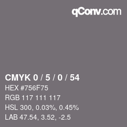 Color code: CMYK 0 / 5 / 0 / 54 | qconv.com