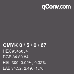 Color code: CMYK 0 / 5 / 0 / 67 | qconv.com