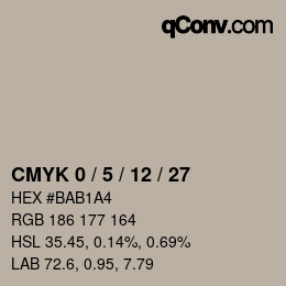 Color code: CMYK 0 / 5 / 12 / 27 | qconv.com