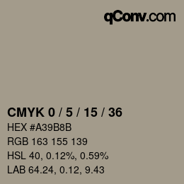 颜色代码: CMYK 0 / 5 / 15 / 36 | qconv.com