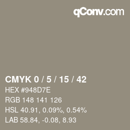 Color code: CMYK 0 / 5 / 15 / 42 | qconv.com