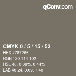 Color code: CMYK 0 / 5 / 15 / 53 | qconv.com