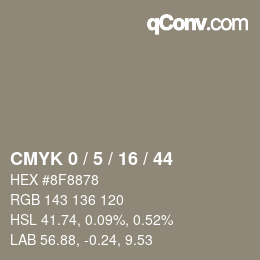 Color code: CMYK 0 / 5 / 16 / 44 | qconv.com