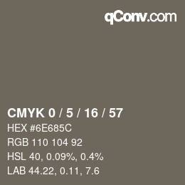 Color code: CMYK 0 / 5 / 16 / 57 | qconv.com