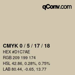 Color code: CMYK 0 / 5 / 17 / 18 | qconv.com