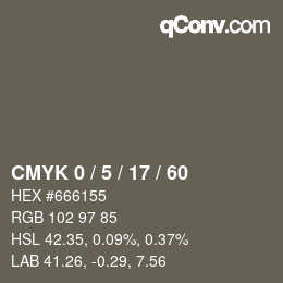 Color code: CMYK 0 / 5 / 17 / 60 | qconv.com