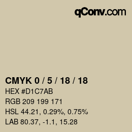 Color code: CMYK 0 / 5 / 18 / 18 | qconv.com