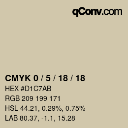 Color code: CMYK 0 / 5 / 18 / 18 | qconv.com