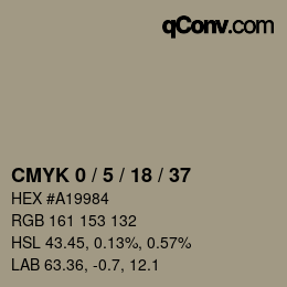 Código de color: CMYK 0 / 5 / 18 / 37 | qconv.com