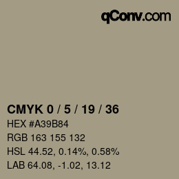 Color code: CMYK 0 / 5 / 19 / 36 | qconv.com