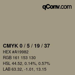 Color code: CMYK 0 / 5 / 19 / 37 | qconv.com
