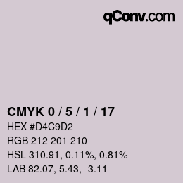 Color code: CMYK 0 / 5 / 1 / 17 | qconv.com