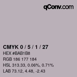 Color code: CMYK 0 / 5 / 1 / 27 | qconv.com