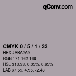 Color code: CMYK 0 / 5 / 1 / 33 | qconv.com