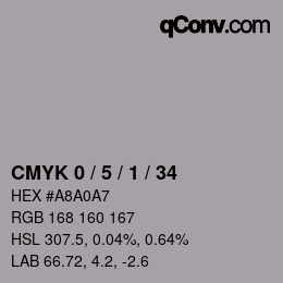 Color code: CMYK 0 / 5 / 1 / 34 | qconv.com