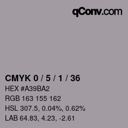 Color code: CMYK 0 / 5 / 1 / 36 | qconv.com