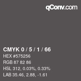 Color code: CMYK 0 / 5 / 1 / 66 | qconv.com