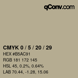 Color code: CMYK 0 / 5 / 20 / 29 | qconv.com