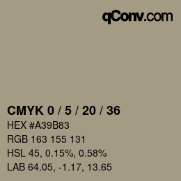 Color code: CMYK 0 / 5 / 20 / 36 | qconv.com