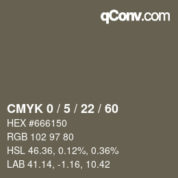 Color code: CMYK 0 / 5 / 22 / 60 | qconv.com