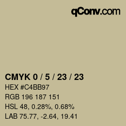 Color code: CMYK 0 / 5 / 23 / 23 | qconv.com