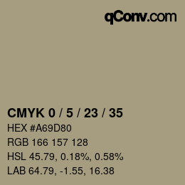 Color code: CMYK 0 / 5 / 23 / 35 | qconv.com