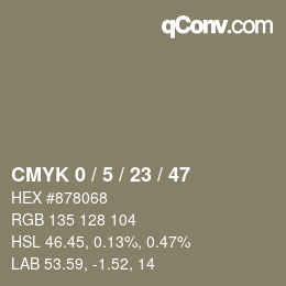 Color code: CMYK 0 / 5 / 23 / 47 | qconv.com