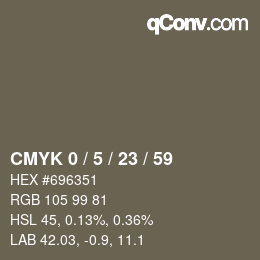 Color code: CMYK 0 / 5 / 23 / 59 | qconv.com