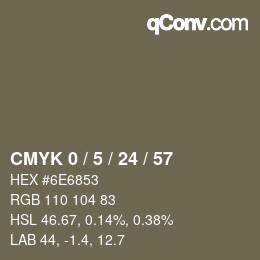 Color code: CMYK 0 / 5 / 24 / 57 | qconv.com