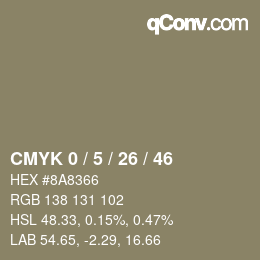 Color code: CMYK 0 / 5 / 26 / 46 | qconv.com