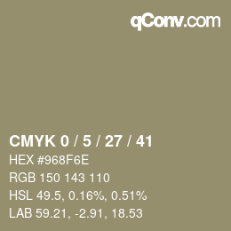 Color code: CMYK 0 / 5 / 27 / 41 | qconv.com