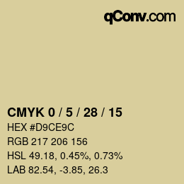 Color code: CMYK 0 / 5 / 28 / 15 | qconv.com