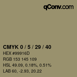 Color code: CMYK 0 / 5 / 29 / 40 | qconv.com