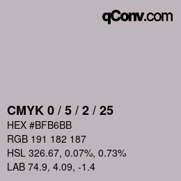 Color code: CMYK 0 / 5 / 2 / 25 | qconv.com