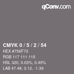 Color code: CMYK 0 / 5 / 2 / 54 | qconv.com