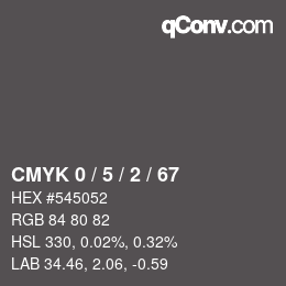 Color code: CMYK 0 / 5 / 2 / 67 | qconv.com