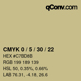 Color code: CMYK 0 / 5 / 30 / 22 | qconv.com