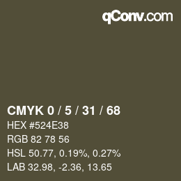 Color code: CMYK 0 / 5 / 31 / 68 | qconv.com