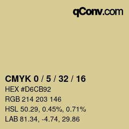 Color code: CMYK 0 / 5 / 32 / 16 | qconv.com