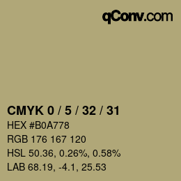 Color code: CMYK 0 / 5 / 32 / 31 | qconv.com